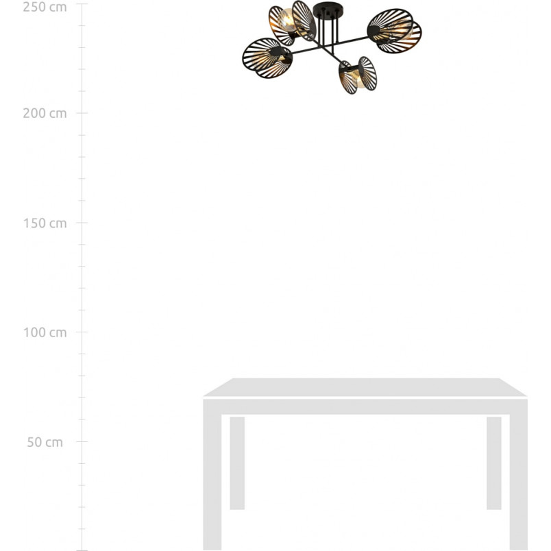 Lampa Sufitowa 4-Punktowa Talia Czarna Emibig | Design i Jakość