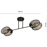 Lampa sufitowa Talia | Emibig | Czarna, ażurowa | Kup online