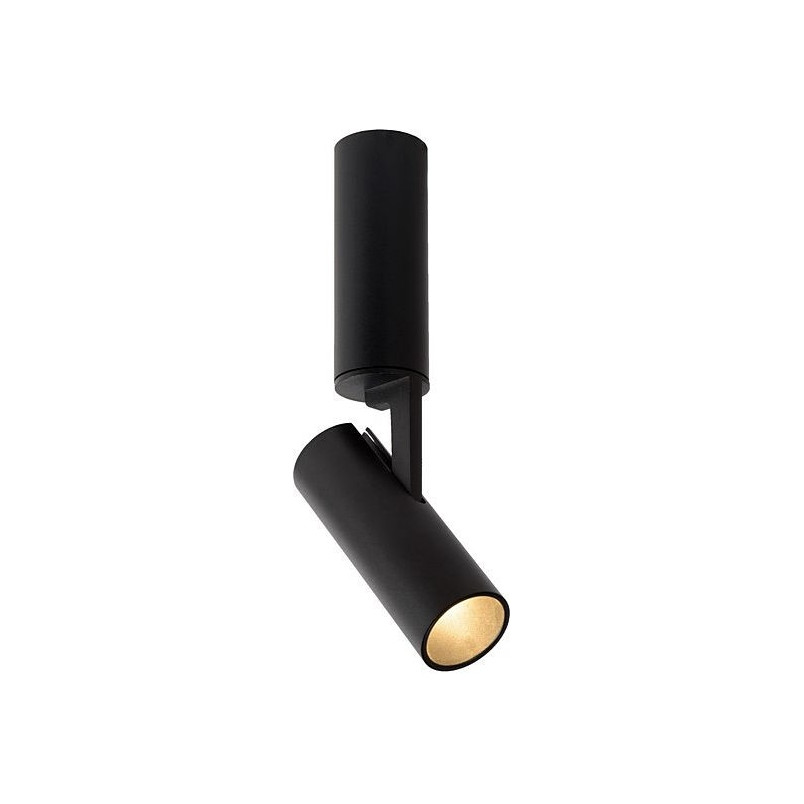 Plafon Greg LED czarny | Minimalistyczny reflektor sufitowy Lucide