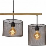 Lampa wisząca Baskett IV | Loftowa czarna lampa E27 | Lucide