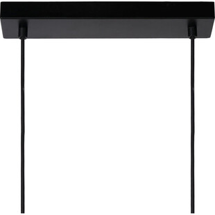 Lampa wisząca Baskett IV | Loftowa czarna lampa E27 | Lucide