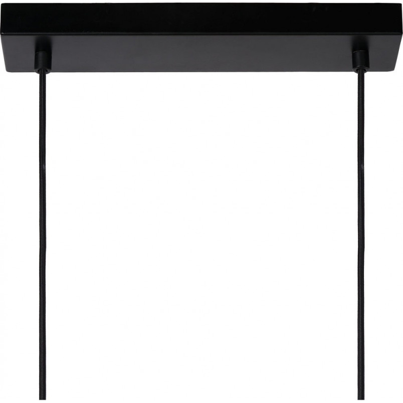 Lampa wisząca Baskett IV | Loftowa czarna lampa E27 | Lucide