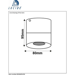 Lampa spot Bodi Round czarna Lucide - nowoczesny design