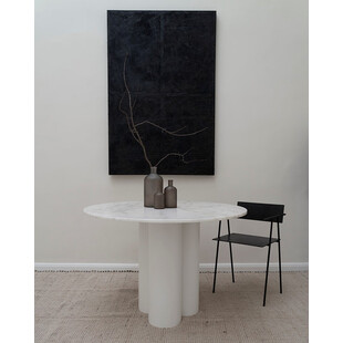 Stół okrągły marmurowy object035 110cm biały NG Design