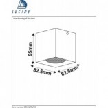 Lampa Spot Bodi Square czarna Lucide | Nowoczesny design