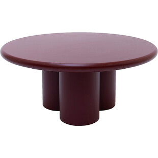 Stolik okrągły designerski Object059 MDF 90cm bordowy NG Design