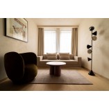 Stolik okrągły designerski Object059 MDF 90cm bordowy NG Design