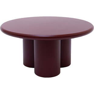 Stolik okrągły designerski Object059 MDF 80cm bordowy NG Design