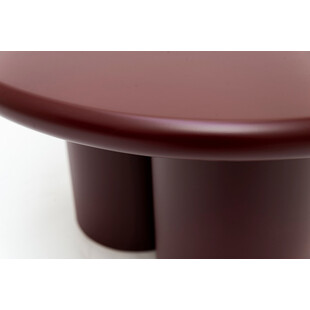 Stolik okrągły designerski Object059 MDF 70cm bordowy NG Design