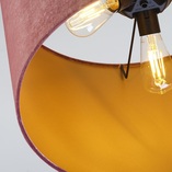 Stylowa i elegancka Lampa wisząca z abażurem Tercino 50cm różowa TK Lighting do salonu i sypialni