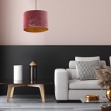 Stylowa i elegancka Lampa wisząca z abażurem Tercino 38cm różowa TK Lighting do salonu i sypialni