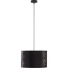 Stylowa i elegancka Lampa wisząca z abażurem Tercino 38cm czarna TK Lighting do salonu i sypialni