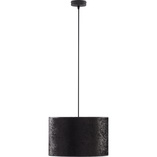 Lampa wisząca Tercino | Czarna, tkanina | TK Lighting