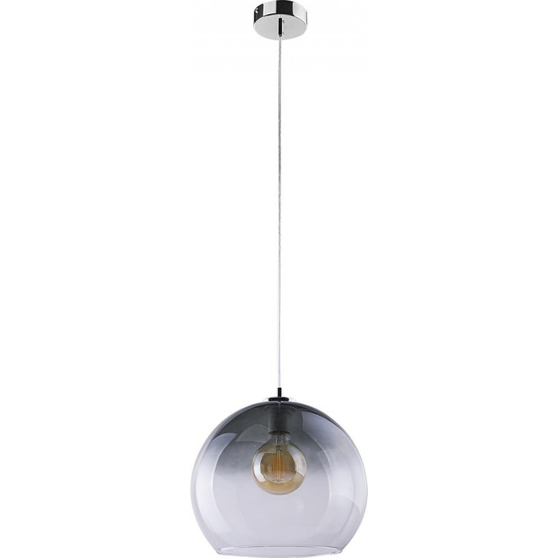 Elegancka Lampa wisząca szklana kula Santino 30cm grafitowa TK Lighting do salonu, sypialni i kuchni