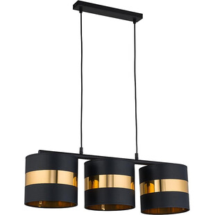 Lampa Wisząca Glamour Paris | Czarno-Złota | TK Lighting