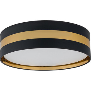 Plafon okrągły glamour Paris 60cm czarno-złoty TK Lighting