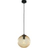 Lampy dekoracyjne Lampa wisząca szklana kula Cadix 21cm bursztynowa TK Lighting do salonu i sypialni