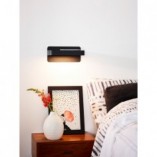 Kinkiet skandynawski Atkin LED czarny | Lucide