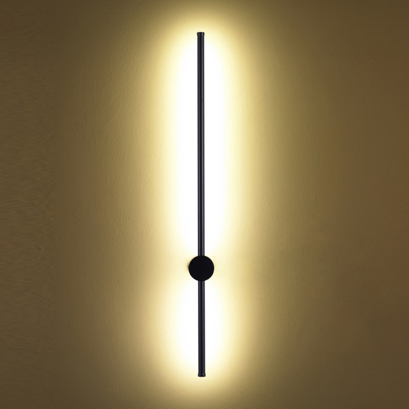 Kinkiet LED czarny Sparo 100cm - Minimalistyczny design | Step Into Design