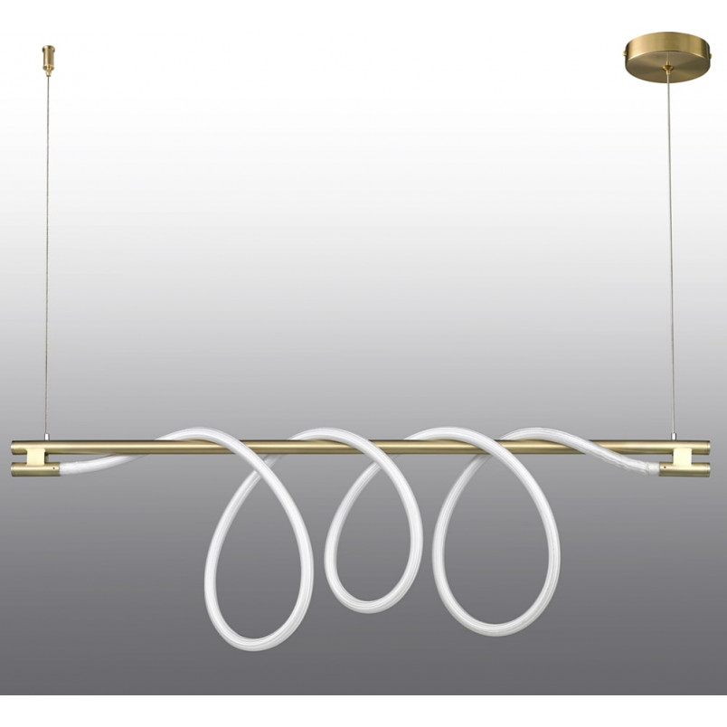 Lampa wisząca podłużna glamour Fantasia Long 120cm LED złota Step Into Design nad stół