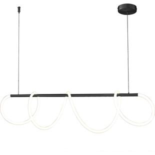 Lampa wisząca podłużna nowoczesna Fantasia LED 120cm czarna Step Into Design