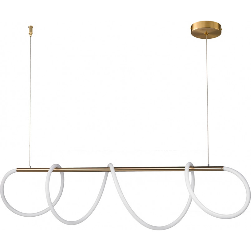 Lampa wisząca podłużna glamour Fantasia 120cm LED złota Step Into Design nad stół