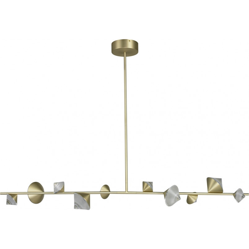 Lampa Wisząca Glamour Cone LED Złota 130cm | Step Design