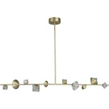 Lampa Wisząca Glamour Cone LED Złota 130cm | Step Design