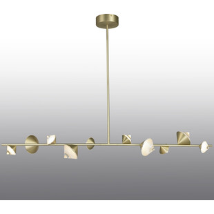 Lampa Wisząca Glamour Cone LED Złota 130cm | Step Design