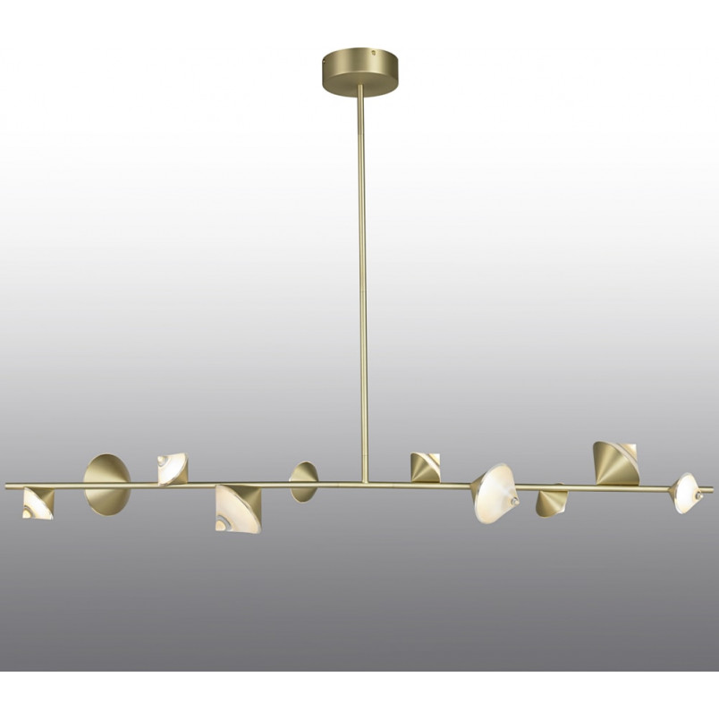 Lampa Wisząca Glamour Cone LED Złota 130cm | Step Design