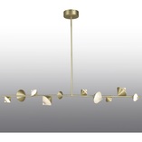 Lampy nad stół | Lampa wisząca podłużna glamour Cone 130cm LED Step Into Design