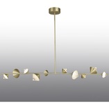 Lampa Wisząca Glamour Cone LED Złota 130cm | Step Design