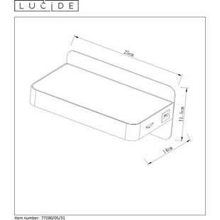 Kinkiet skandynawski Atkin LED biały | Lucide