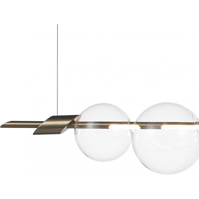 Lampa wisząca Amore: Złote kule, LED | Step Design