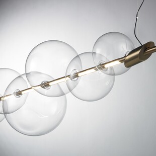 Lampa wisząca Amore: Złote kule, LED | Step Design