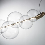 Lampa wisząca Amore: Złote kule, LED | Step Design