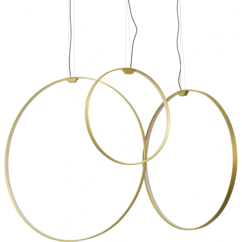 Lampa wisząca Acirculo LED - Złota, Glamour | Step