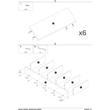 Regał stojący Corner Signal | 170x60cm | Dąb Wotan/Czarny
