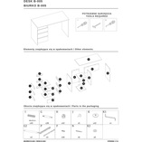 Biurko loft Signal B-005 120cm - Dąb Wotan / Antracyt | Biurka