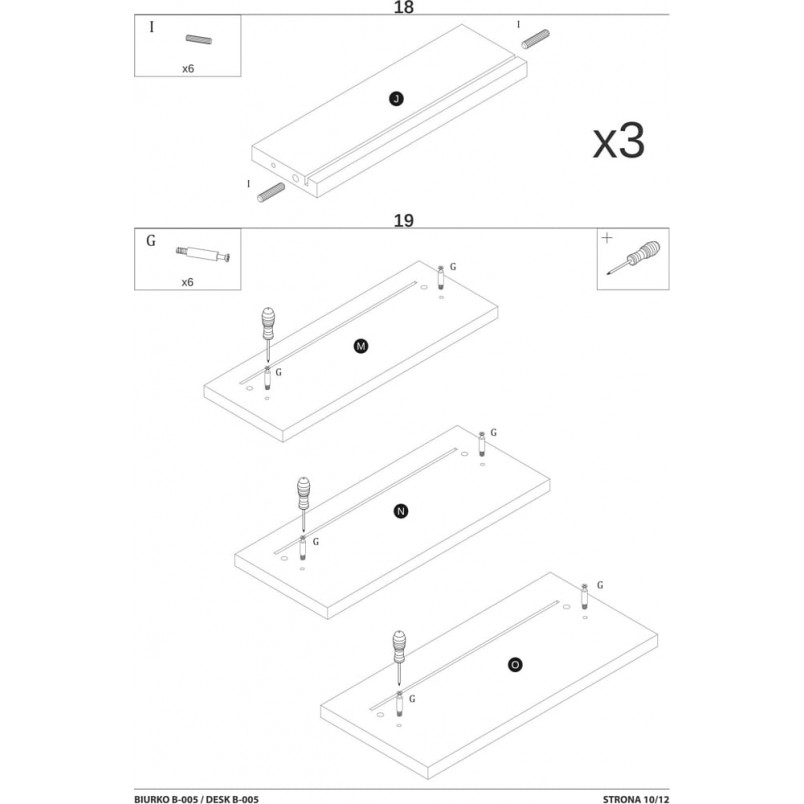 Biurko loft Signal B-005 120cm - Dąb Wotan / Antracyt | Biurka