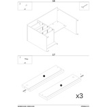 Biurko loft Signal B-005 120cm - Dąb Wotan / Antracyt | Biurka