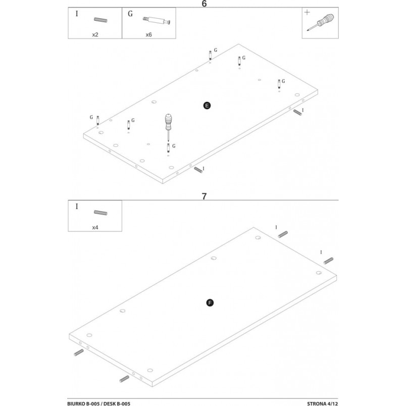 Biurko loft Signal B-005 120cm - Dąb Wotan / Antracyt | Biurka
