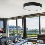 Plafon okrągły czarny Rondo 60cm TK Lighting - Eleganckie oświetlenie
