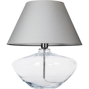 Lampa stołowa szklana Madrid szara | 4Concepts