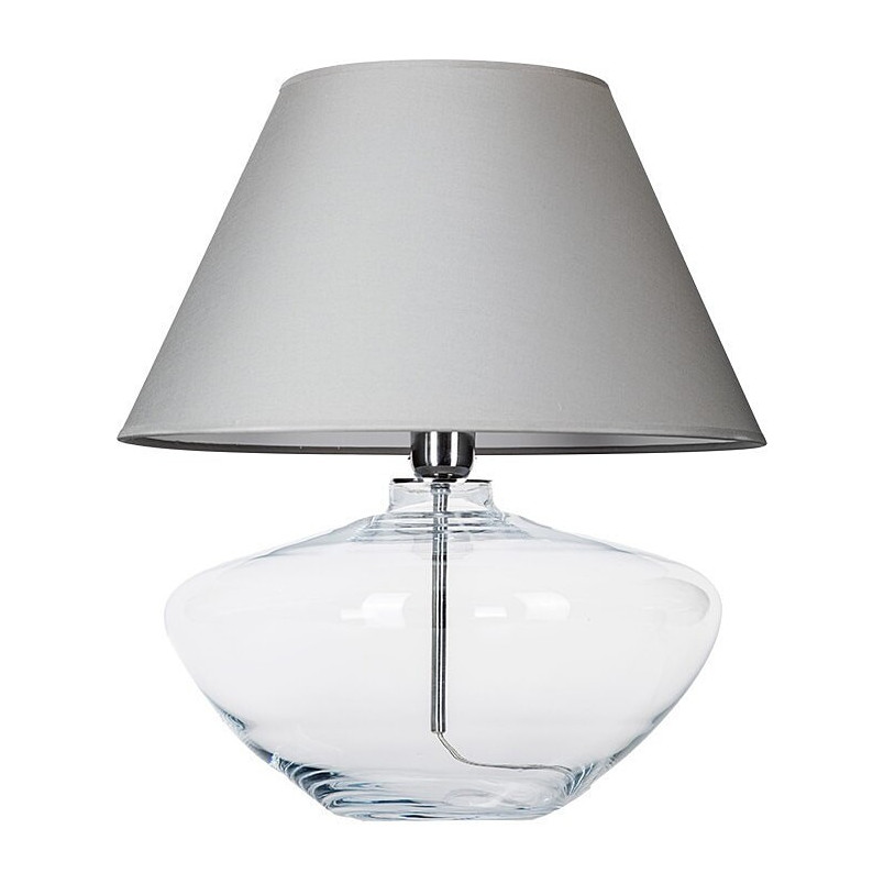 Lampa stołowa szklana Madrid szara | 4Concepts