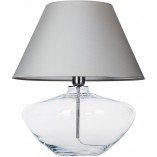 Lampa stołowa szklana Madrid szara | 4Concepts