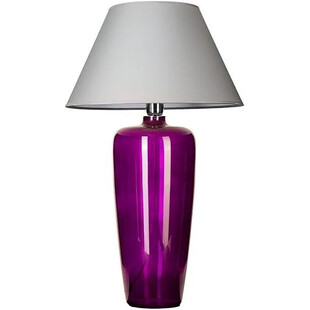 Lampa stołowa Bilbao szara fioletowa 4Concept | Sklep z lampami