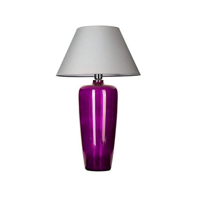 Lampa stołowa Bilbao szara fioletowa 4Concept | Sklep z lampami