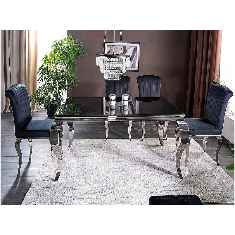 Stół szklany glamour Prince 150x90 Signal - Elegancki design