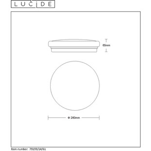 Plafon sufitowy LED Otis 26cm biały | Lucide